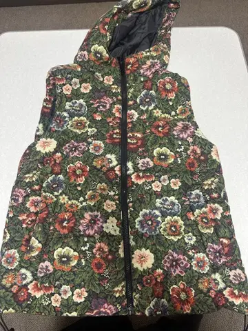 SUPER HAKKA 꽃무늬 폴리에스테르 베스트