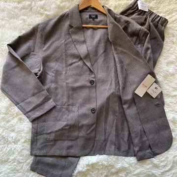 새상품 BEAMS HEART 셋업 그레이 베이지 L 빔즈