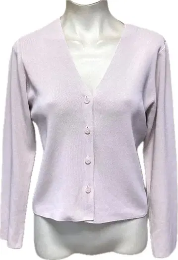 새상품급 트루사르디 하이 게이지 니트 가디건 페일 라벤더 40