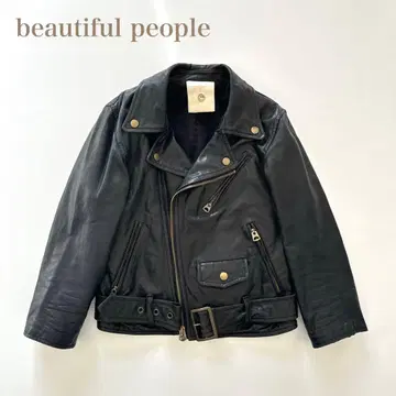 레어 XXS beautiful people 라이더스 천연 가죽