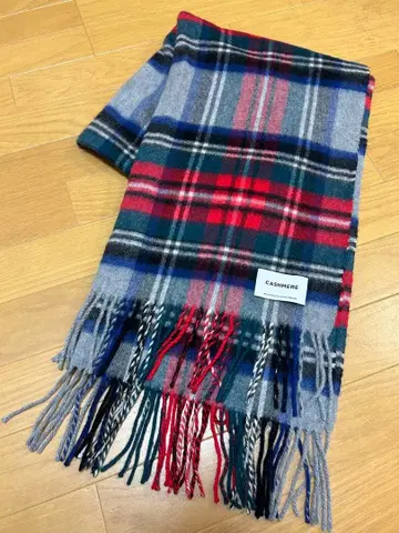 BEAUTY&YOUTH 유나이티드 애로우즈 캐시미어 대형 스톨 체크