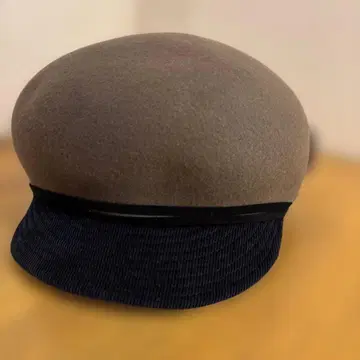 브라운 네이비 헌팅 캡 사이즈 조절 가능