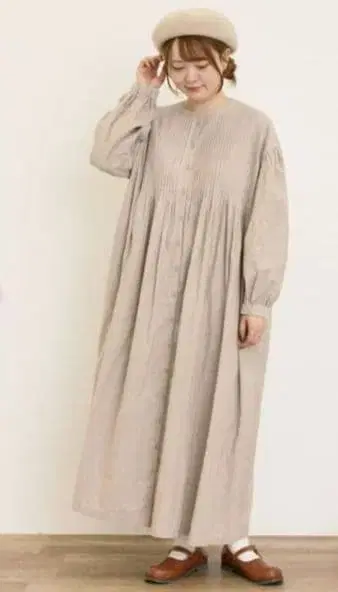 SM2 새상품 면린넨/데님 핀턱 원피스