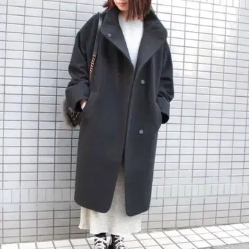 JOURNAL STANDARD 소프트 모사 스탠드 카라 코트 블랙 M