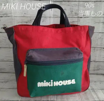 miki HOUSE 2way 컬러풀 마더 백 90s 레트로 당시 물건