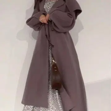 SNIDEL 빅 칼라 리버 울 코트 SWFC215022