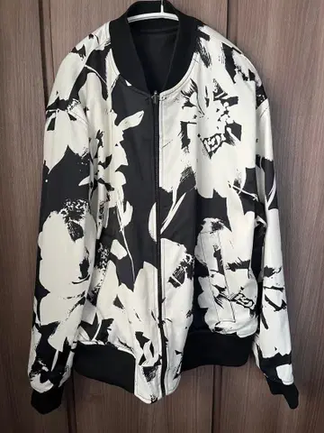 H&M 점퍼 리버서블 화이트 블랙 XL