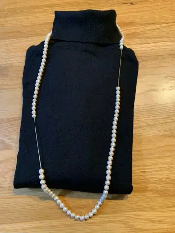 aoki yuri 코튼 펄 목걸이