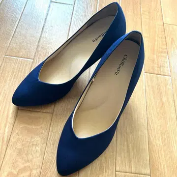 Chiffonette 네이비 스틸레토 하이힐 24.5cm