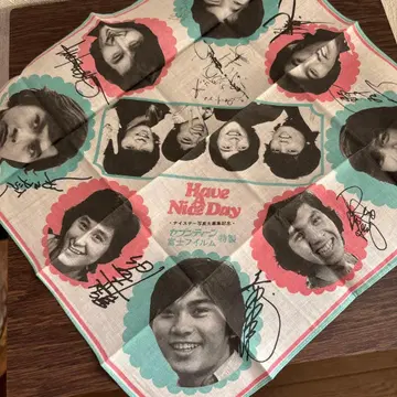 사인 포함 아이돌 손수건 골동품