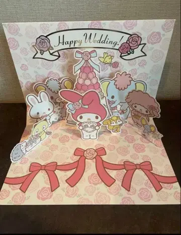 마이멜로디 팝업 카드 결혼식