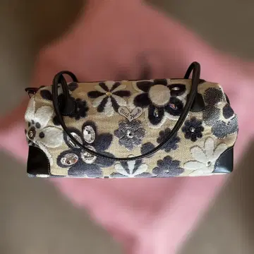 싱크비! 꽃무늬 숄더 핸드 백 (중고) 숄더백
