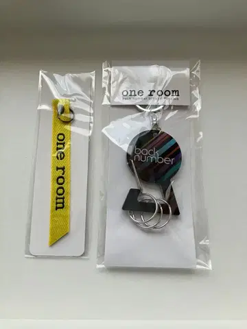 back number 아크릴 카라비너 키링과 스트랩