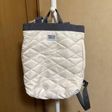 ROOTOTE 퀼팅 백팩 화이트