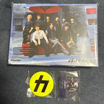 Snow Man 온고지신 초회B 캔뱃지 아크릴 스탬프 포함