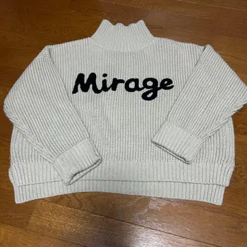 야마다야 스콧 클럽 아이보리 Mirage 자수 니트 스웨터