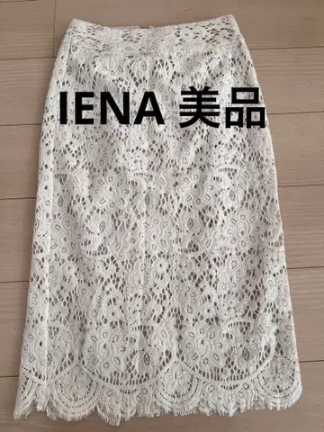 IENA 화이트 레이스 스커트