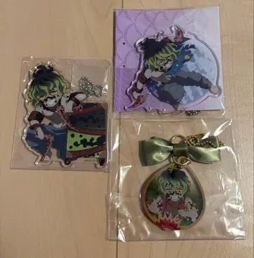 귀멸의 칼날 규타로 아크릴 키링 3개 세트