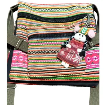 동양 잡화 인형 포함 숄더백