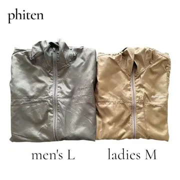 phiten 쉘 파카 메탁스 남성용 L 여성용 M 2장 세트