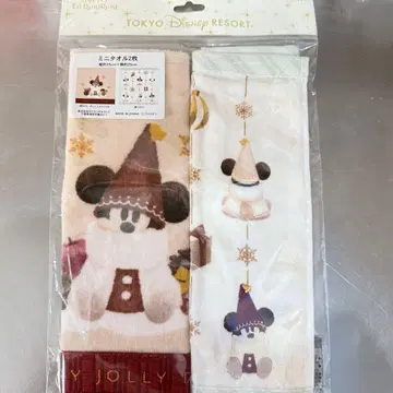 미사용 새상품 디즈니 크리스마스 2025 릴린린 미니 타월 2개