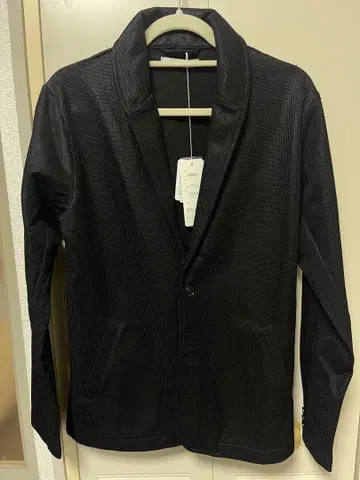 블랙 메쉬 테일러드 자켓