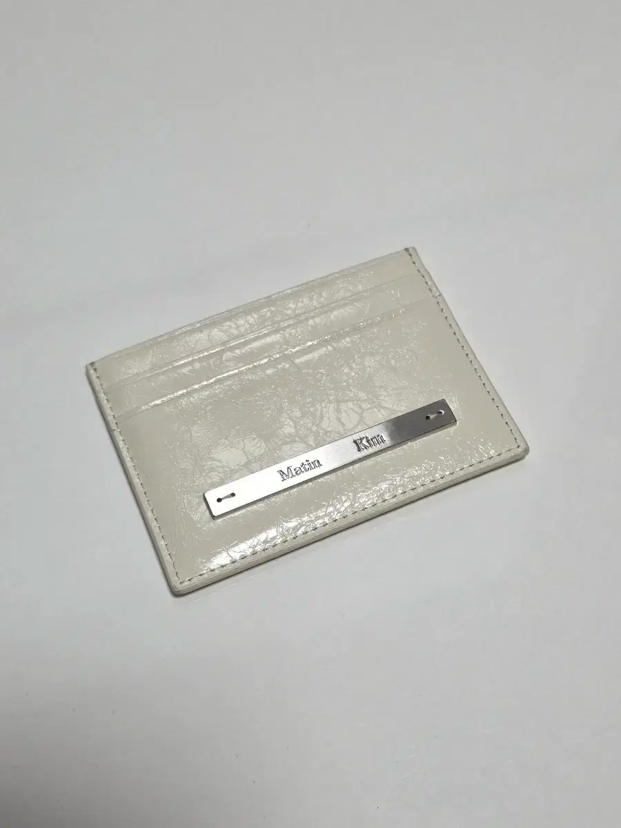 MATIN KIM | 마뗑킴 Matin Kim Glossy Card Wallet Ivory #마뗑킴,#마뗑킴지갑,#마뗑킴카드지갑,#마뗑킴카드  on Bunjang Global Site.