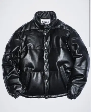 24AW BEAUTY&YOUTH 별주 Schott 가죽 다운 자켓