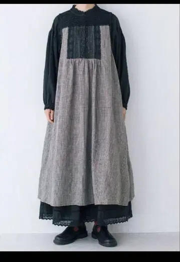 사만사 모스모스 x kazumi 콜라보 슬리브리스 레이스 원피스