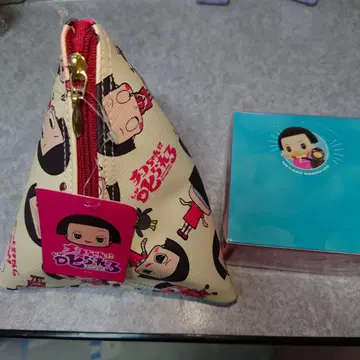 치코짱 삼각형 파우치와 메모장 세트