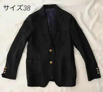 FRAMeWORK 네이비 블레이저 테일러드 자켓 38 울 골드 버튼