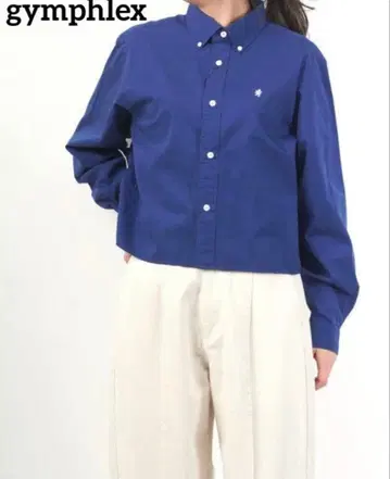 Gymphlex 코튼 숏 버튼 다운 셔츠