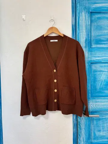 새상품급! 저널 스탠다드 리룸! 코튼 캐시미어 더블 니트 가디건