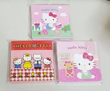 키티 메모장 3개