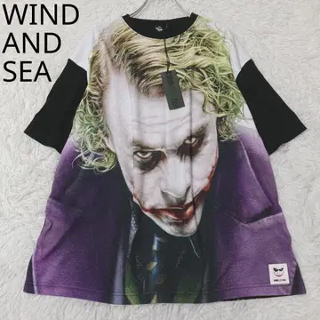 윈드앤씨 T셔츠 조커 콜라보 면100% 블랙 L 사이즈