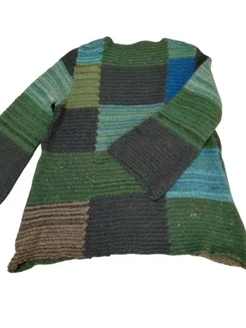 United Colors of Benetton 패치워크 니트