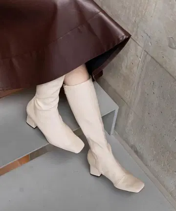 우천 겸용 소프트 스트레치 WARM 스퀘어토 롱부츠 L