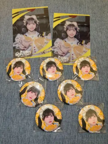 클리어 카드와 캔뱃지 세트 후쿠마루 우사