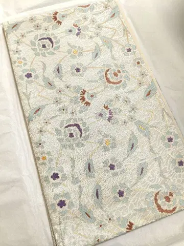 새상품급 순수 실크 후쿠로 오비 오비