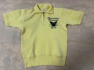 쿠시맨 반팔 맨투맨 하프 지퍼 S 사이즈 bushman