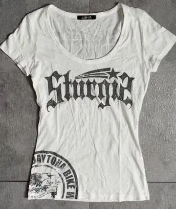 로고 화이트 T셔츠