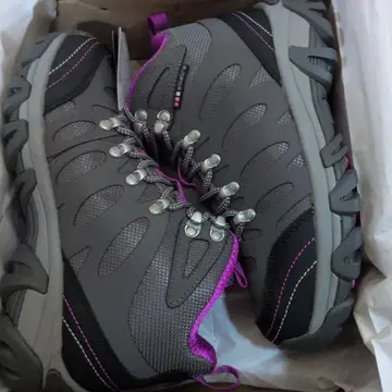 등산화 그레이/핑크 하이컷