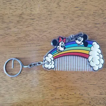 미키 미니 레인보우 빗 키링