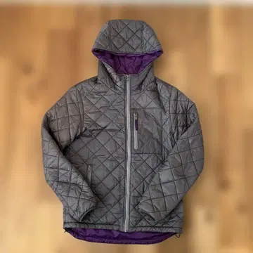 BEAMS HEART 그레이 퍼플 다운 자켓 M 남성용