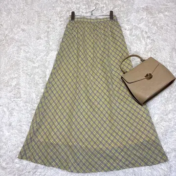 [ 마가렛호웰 ] 체크 플레어 스커트 롱 스커트 2 사이즈