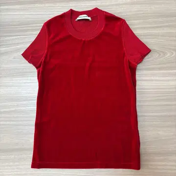 소니아 리키엘 반팔 니트 레드