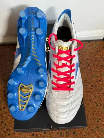 새상품 24.5cm 미즈노 모렐리아 네오 4 JAPAN 파랑 한정 컬러