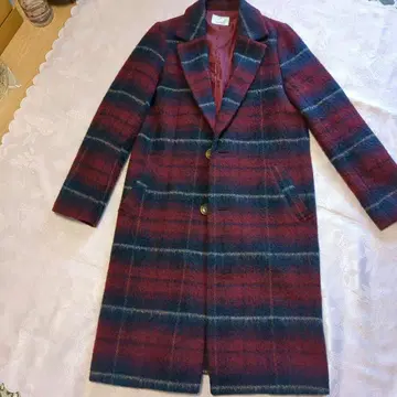 EGOIST 체크 무늬 롱 코트