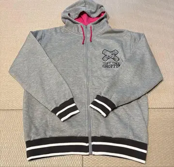 원피스 초파 후드티 지퍼 그레이 핑크 LL