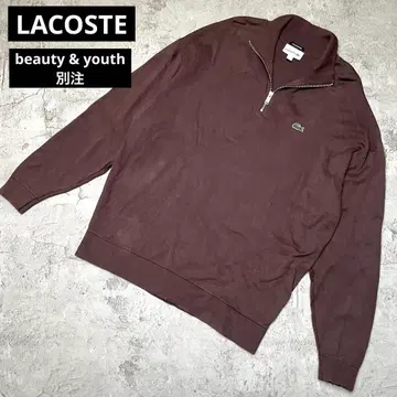 LACOSTE 라코스테 beauty&youth 별주 하프 지퍼 니트